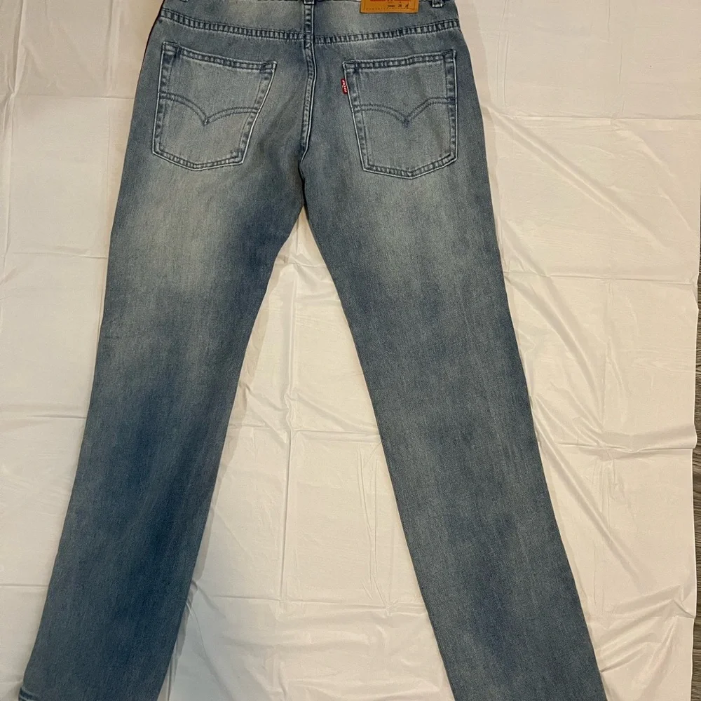 Levi's 511 Slim teens Blue Jeans Size 16R W28 L28 Ribbon Side Detail